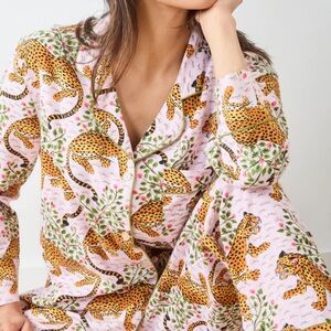 Printftesh Long PJ Set Bagheera pink floral sz 3xL